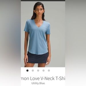 Lululemon love shirt size 10 Ultility blue